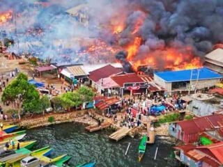 Kebakaran Sorowako Hanguskan 46 Rumah, 200 KK Mengungsi