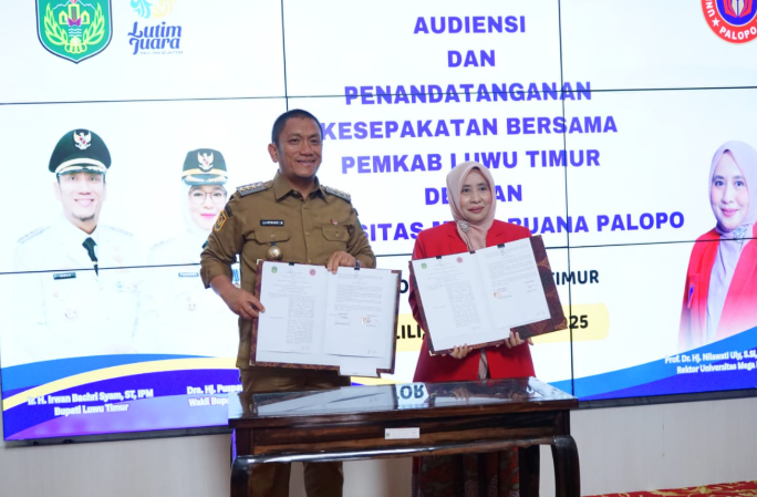 Bupati Luwu Timur Tekan MoU dengan UMB Palapo