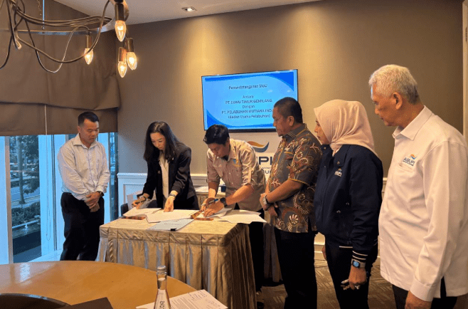 PT Luwu Timur Gemilang Teken MoU dengan PT. Pelabuhan Mutiara Indah di Jakarta Selatan
