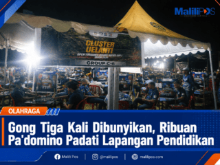 Gong Tiga Kali Dibunyikan, Ribuan Pa'domino Padati Lapangan Pendidikan