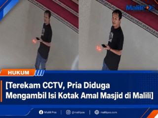 Terekam CCTV, Pria Diduga Mengambil Isi Kotak Amal Masjid di Malili