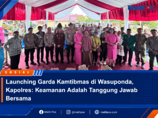 Launching Garda Kamtibmas di Wasuponda, Kapolres: Keamanan Adalah Tanggung Jawab Bersama
