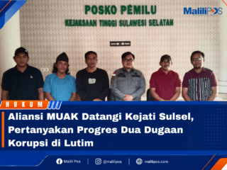 Aliansi MUAK Datangi Kejati Sulsel, Pertanyakan Progres Dua Dugaan Korupsi di Lutim