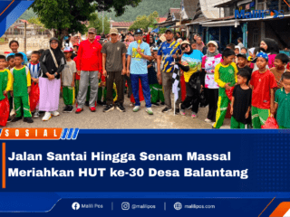 Jalan Santai Hingga Senam Massal Meriahkan HUT ke-30 Desa Balantang