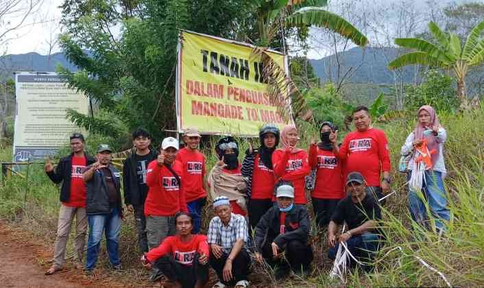 Tim LIRA di Lahan Sengketa Laoli Desa Harapan Kecamatan Malili Luwu Timur