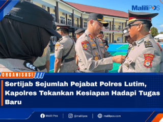 Sertijab Sejumlah Pejabat Polres Lutim, Kapolres Tekankan Kesiapan Hadapi Tugas Baru