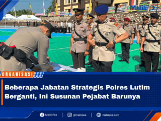 Beberapa Jabatan Strategis Polres Lutim Berganti, Ini Susunan Pejabat Barunya