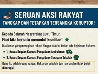 Aliansi MUAK Matangkan Aksi di Kejari Lutim, Targetkan 500 Massa