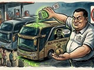 Penyaluran Solar Emergency untuk Bus di SPBU Wotu Disorot LIRA Lutim