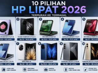 10 HP Lipat Pilihan 2026, dari Rp.8 Jutaan hingga Rp.38 Juta