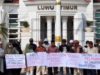 Petani Laoli Datangi Kantor Bupati Lutim, Desak Aktivitas di Lahan Sengketa Dihentikan